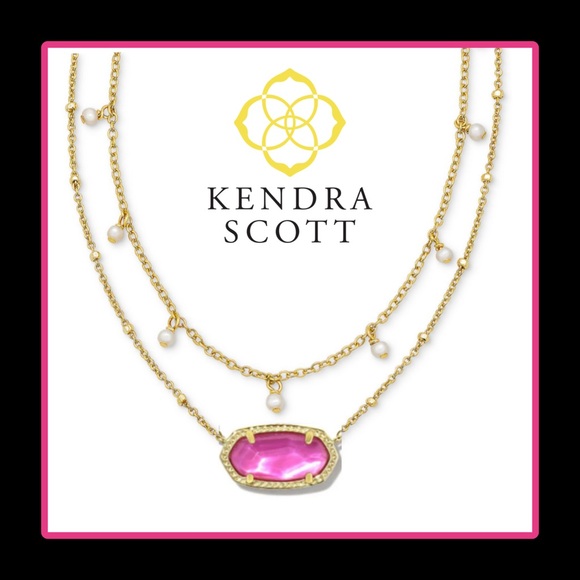 Kendra Scott Jewelry - Kendra Scott Elisa Gold Pearl Multi Strand Necklace Azalea Illusion